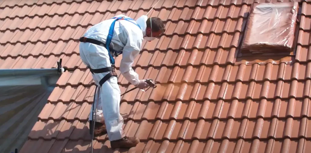 Artisan traitement fongicide toiture Haute-Savoie — application professionnelle RT Toiture 74